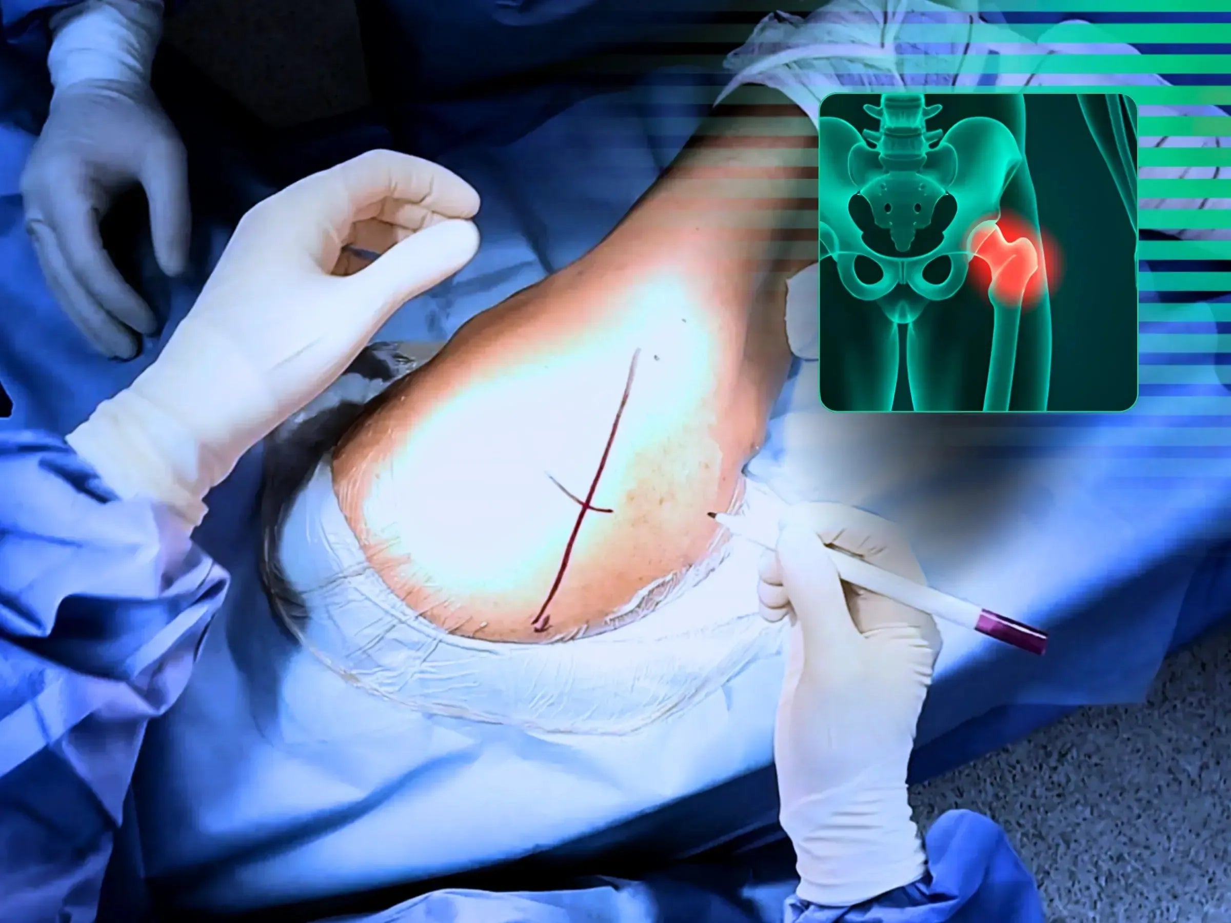 Total Hip Arthroplasty (THA) via Posterior Approach for Coxarthrosis