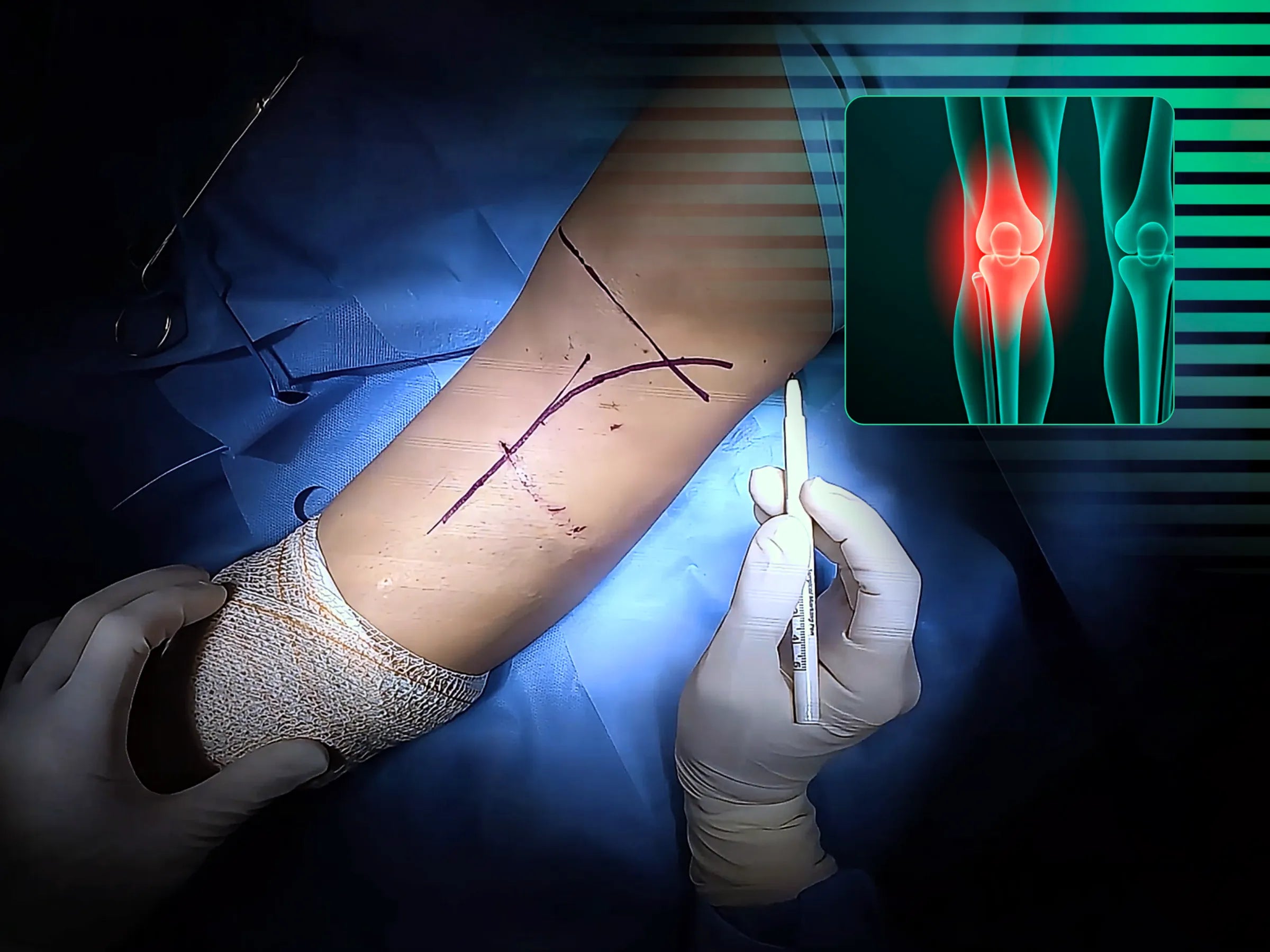 Fractura de meseta tibial con depresión central y osteotomía incompleta