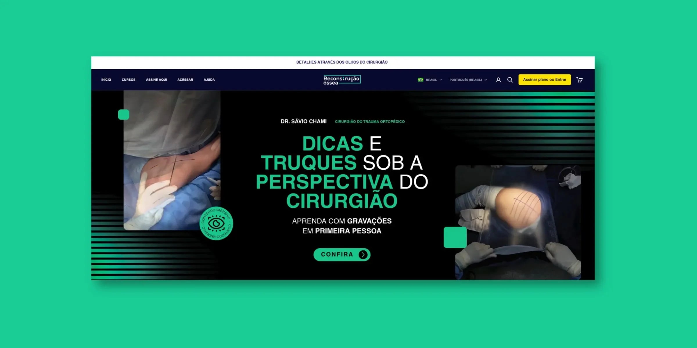 Reconstrução Óssea: Formação Cirúrgica com Foco em Trauma Ortopédico e Aplicação Prática